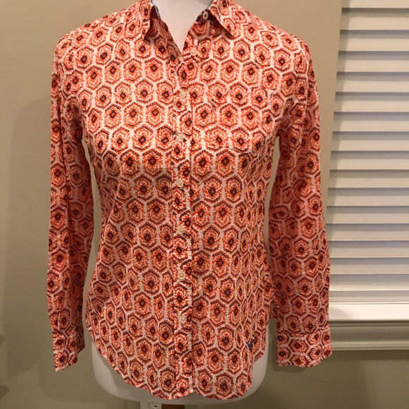 Talbots cute patterned blouse - Picture 1 of 6